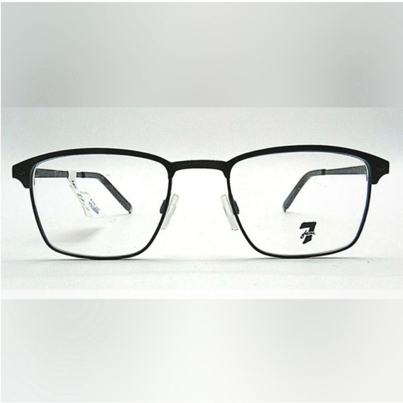 7 For All Mankind Black Square Frame Eyeglasses - Picture 1 of 4